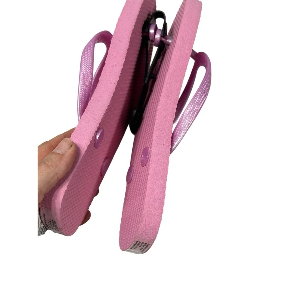 wonder nation girls flip flops sandals shoes size 13-1 - Picture 3 of 4